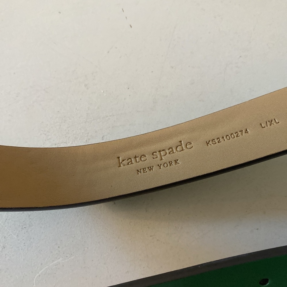 Kate Spade Leather Belt Bag Travel Fanny Pack Size L/XL Green EUC Minimalist - Picture 4 of 9
